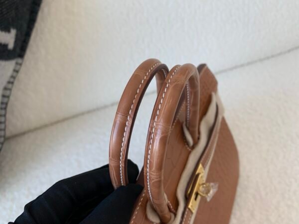 wsxc1767828222734_5 Birkin 25CM Matte Alligator Leather CK37 Top Handmade Gold Hardware