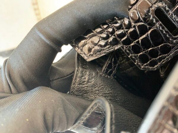 wsxc1767828233052_6 USA Delivery Birkin 25CM 89 Nior Alligator Leather Top Handmade SHW