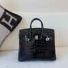 wsxc1767828234035_8 USA Delivery Birkin 25CM 89 Nior Alligator Leather Top Handmade SHW