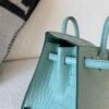 wsxc1767828240073_4 Full Handmade Original Packaging Birkin 20 6U Vert Dfau Matte Alligator Silver Hardware