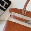 Top Handmade Birkin 30CM Matte Alligator Silver Hardware Original Quality