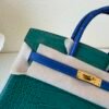 Full Handmade Birkin 25CM Z6 Malachite Alligator Leather Gold Hardware