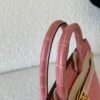 Top Handmade Birkin 25CM 94 Terre Cuite Ladies Handbag Porosus Leather GHW