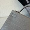 Top Handmade USA Shipping Mini Kelly 19CM 0V Alligator Leather Silver Hardware