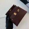 Global shipping Mini Kelly 19CM 41 Havane Alligator Leather Gold Hardware