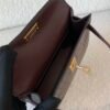 Global shipping Mini Kelly 19CM 41 Havane Alligator Leather Gold Hardware
