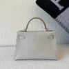 USA Shipping Mini Kelly 19CM 8L Alligator Leather Silver Hardware Full Handmade