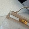 Top Handmade Mini Kelly 19CM 8L Alligator Leather Gold Hardware