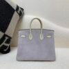 Birkin 25cm X9 Mauve Sylvestre Suede 10 Carie Swift Leather SHW Whole Shipping