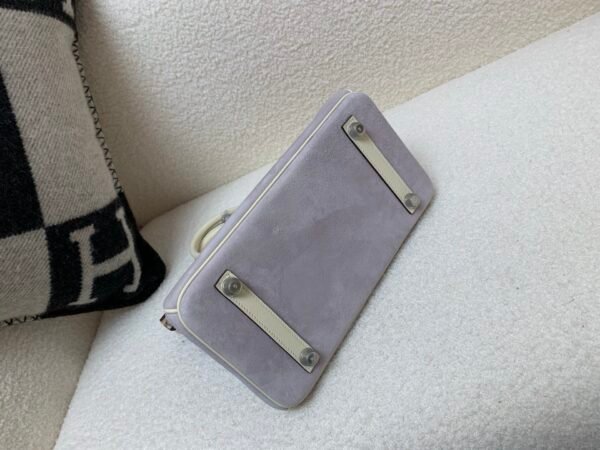 Birkin 25cm X9 Mauve Sylvestre Suede 10 Carie Swift Leather SHW Whole Shipping