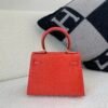Global Shipping Mini Kelly A5 Bougainvillea GHW Lizard Leather