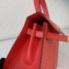 Global Shipping Mini Kelly A5 Bougainvillea GHW Lizard Leather