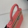Kelly 25CM K4 Togo Leather Top Handmade Silver Hardware