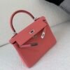 Kelly 25CM K4 Togo Leather Top Handmade Silver Hardware