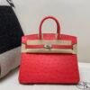 wsxc1769444849854_0-1 Global Shipping Birkin 25CM A5 Bougainvillea Ostrich Leather Rose Gold Hardware