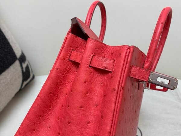 wsxc1769444849854_5 Global Shipping Birkin 25CM A5 Bougainvillea Ostrich Leather Rose Gold Hardware