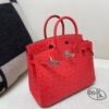 wsxc1769444849854_8 Global Shipping Birkin 25CM A5 Bougainvillea Ostrich Leather Rose Gold Hardware
