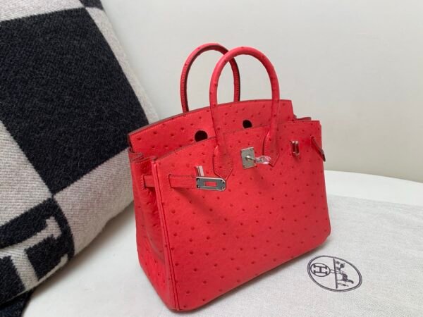 wsxc1769444849854_8 Global Shipping Birkin 25CM A5 Bougainvillea Ostrich Leather Rose Gold Hardware