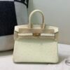 Top Quality Birkin 25CM i2 Nata Ostrich Leather Gold Hardware