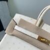 Top Quality Birkin 25CM i2 Nata Ostrich Leather Gold Hardware
