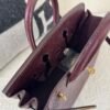 Top Handmade Birkin 25CM L3 Rose Pourpre Ostrich Leather Gold Hardware
