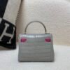 wsxc1770052279191_1 Top Handmade Kelly doll 16CM 80 Alligator Leather Gold Hardware Mini Handle bag