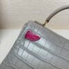 wsxc1770052279191_3 Top Handmade Kelly doll 16CM 80 Alligator Leather Gold Hardware Mini Handle bag