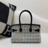 Top Quality Birkin shoulder 29cm Embroidery 89 Nior Silver Hardware