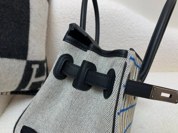Top Quality Birkin shoulder 29cm Embroidery 89 Nior Silver Hardware