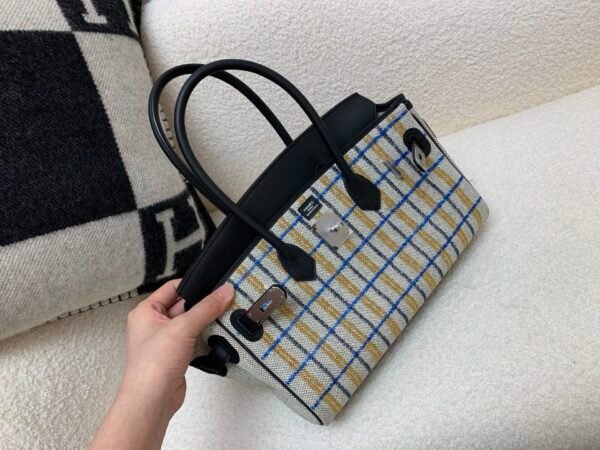 Top Quality Birkin shoulder 29cm Embroidery 89 Nior Silver Hardware