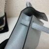 New Arrival Mini Kelly 19CM Silver Goat Leather SHW Full Handmade