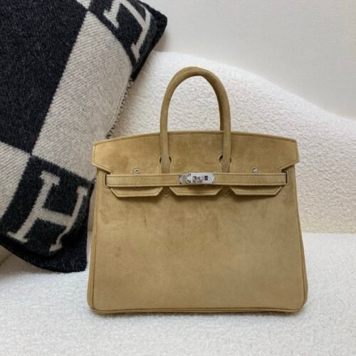 wsxc1773320625536_0 Top Handmade Birki 25cm Suede Leather 8Q Beige Marafa Silver Hardware