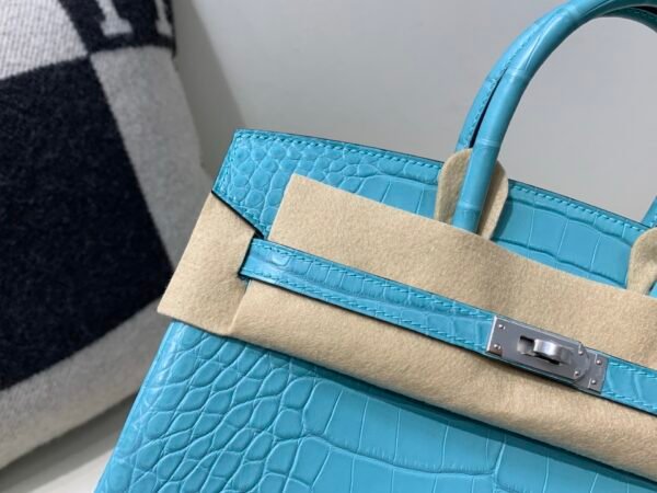 wsxc1773322906081_2 Special Color Birkin 25cm 3Z Bleu Saint Cyr Alligator Leather Silver Hardware