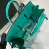 Top Handmade Birkin 25cm O6 Vert Jade Porosus Leather Experienced old craftsmen Made