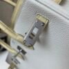 Birkin Touch 25cm 0T Mushroom Y1 Vanille Alligator/ Togo Leather Silver Hardware