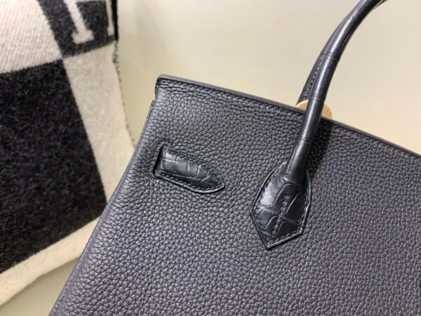 Whole Sales Birkin Touch 25CM 89 Nior Alligator/ Togo Leather Gold Hardware