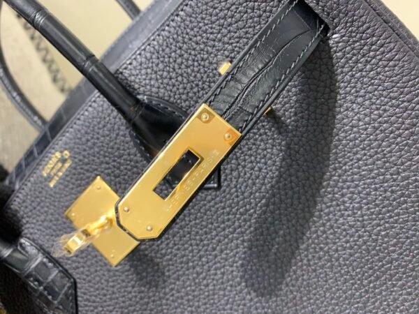 Whole Sales Birkin Touch 25CM 89 Nior Alligator/ Togo Leather Gold Hardware