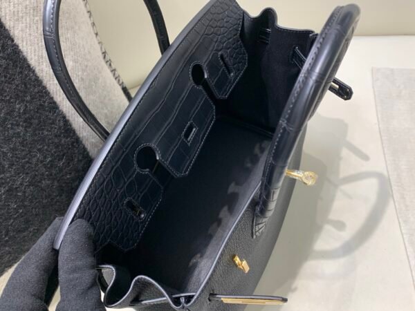 Whole Sales Birkin Touch 25CM 89 Nior Alligator/ Togo Leather Gold Hardware