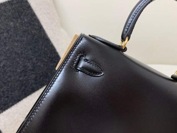 USA Delivery Mini Kelly big ear 89 Nior Box Leather Gold Hardware