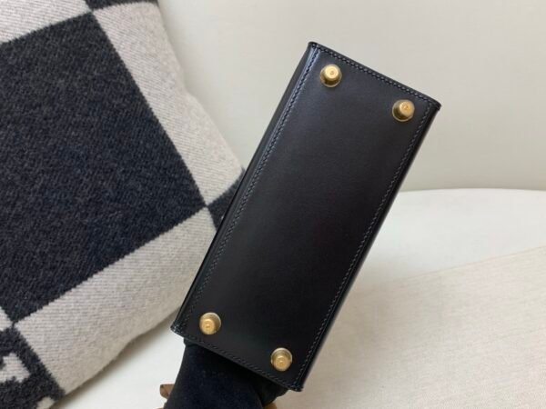 USA Delivery Mini Kelly big ear 89 Nior Box Leather Gold Hardware