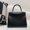 Top Quality Kelly Size 28CM 0G Box Leather Gold Hardware Full Handmade 89 Nior