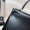 Top Quality Kelly Size 28CM 0G Box Leather Gold Hardware Full Handmade 89 Nior