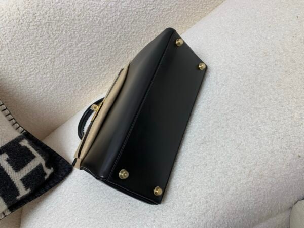 Top Quality Kelly Size 28CM 0G Box Leather Gold Hardware Full Handmade 89 Nior