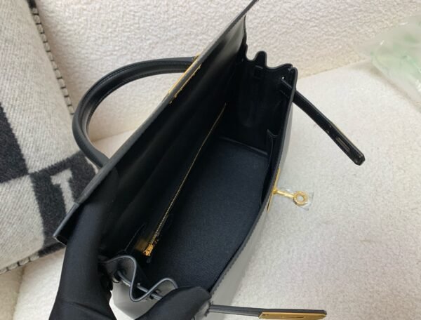 Top Quality Kelly Size 28CM 0G Box Leather Gold Hardware Full Handmade 89 Nior