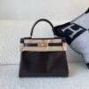 wsxc1774378778159_0 Full Handmade Kelly 28CM 46 EBONE Box Leather Gold Hardware Top Quality