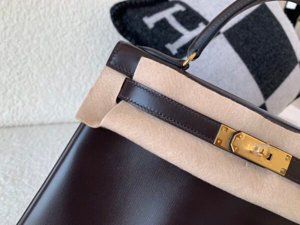 wsxc1774378778159_2 Full Handmade Kelly 28CM 46 EBONE Box Leather Gold Hardware Top Quality