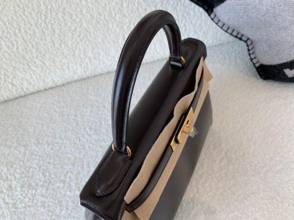 wsxc1774378778159_4 Full Handmade Kelly 28CM 46 EBONE Box Leather Gold Hardware Top Quality