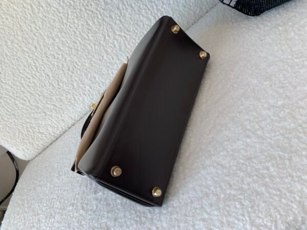wsxc1774378778159_5 Full Handmade Kelly 28CM 46 EBONE Box Leather Gold Hardware Top Quality