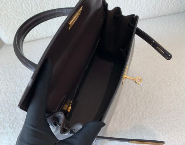 wsxc1774378778159_8 Full Handmade Kelly 28CM 46 EBONE Box Leather Gold Hardware Top Quality