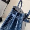 wsxc1774628002418_4 Birkin 25cm Porosus Leather 7K Bleu Abysse Full Handmade Silver Hardware Top Quality